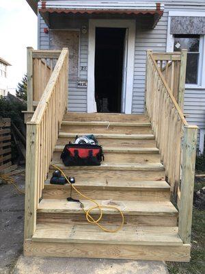 New porch done for a rehab home