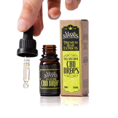 CBD Box, Bottle, And Dropper