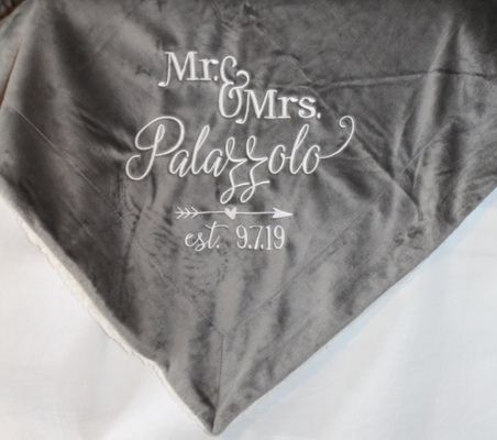 Embroidered Wedding Blanket