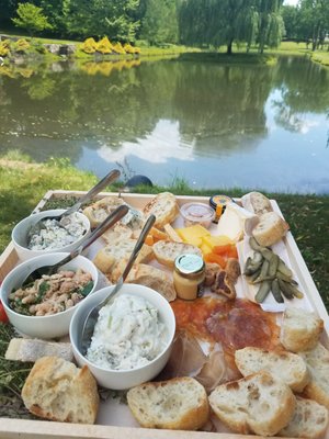 Grazing plate for two on a private Anniversary Celebration.