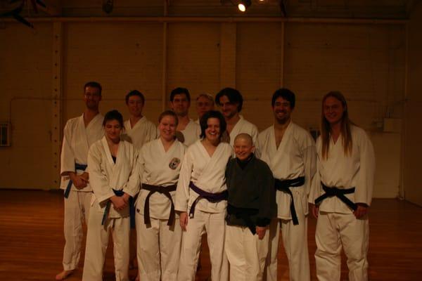 Group photo after a black belt test.