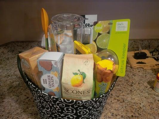 A Silent Auction basket for St. Catherine's fall festival