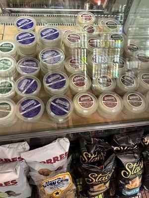 hummus and other dip selection (baba ghanoush)