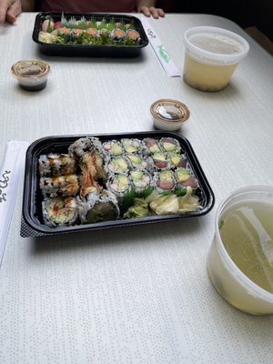 Osaka combo and sushi combo.