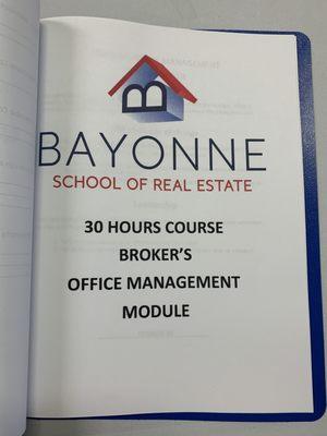 30 HOURS COURSE BROKER'S OFFICE MANAGEMENT