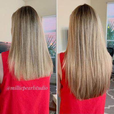 Nano Bead Hair Extensions | no tape, glue, heat, or weft