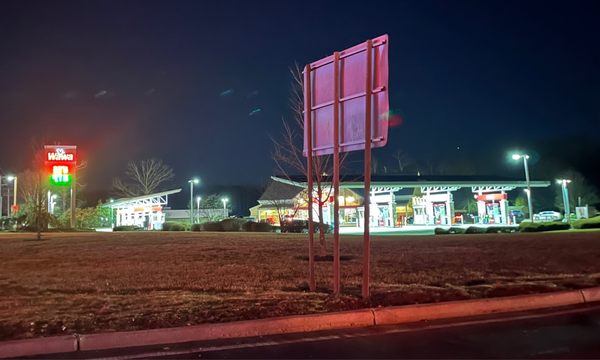 Charging stations behind Wawa store