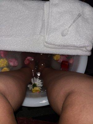 Luxurious foot soak!!