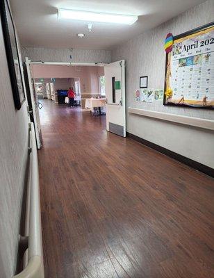 Another view of the other hallway leading to the dining room