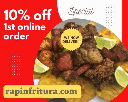 10% Off 1st Online Order @ www.rapinfritura.com