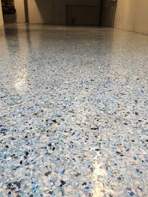 Sky Blue Epoxy Seamless Epoxy Floor