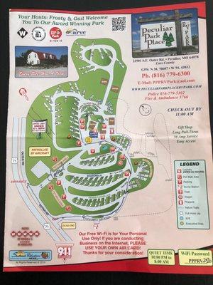 Map of RV park