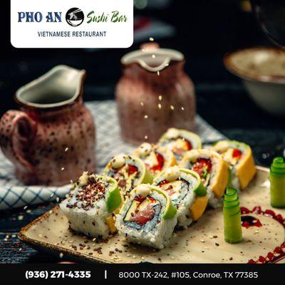 Start 2023 off on the right foot by ringing in the new year with Pho An & Sushi Bar! 
Our top-notch seafood is the perfect way to kick o