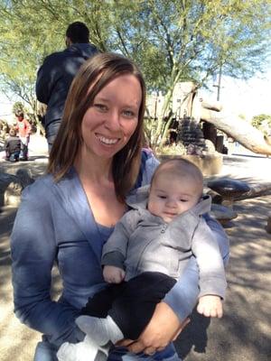 Allyson and Atticus at one of our park meet ups.