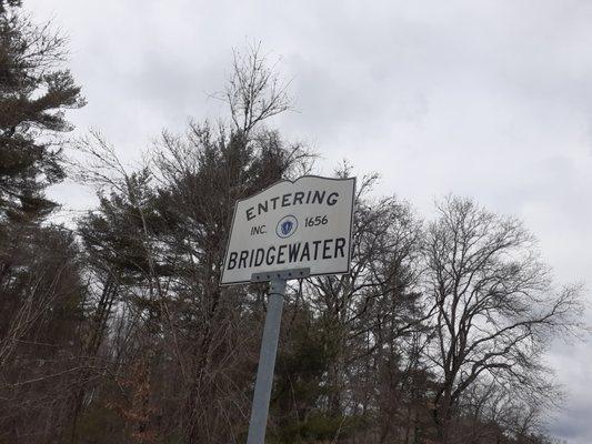 Entering Bridgewater from Middleborough.