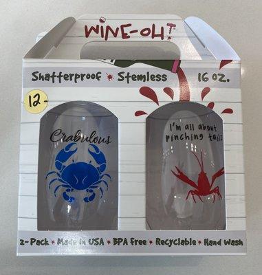 Wine Oh! Shatterproof Wine Glasses 2-Set $12