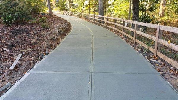 Complete driveway replacement in Alpharetta, GA.