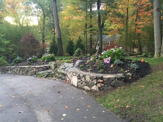 Restore , design stone wall to  natural state