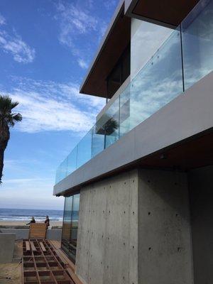 Custom beach home on mission beach boardwalk