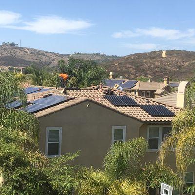 Solar panel installation in progress!