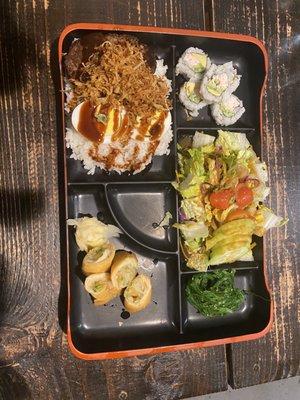 Bento box with Hamburger Steak