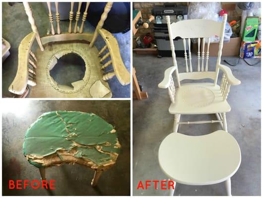 Before & After furniture repair