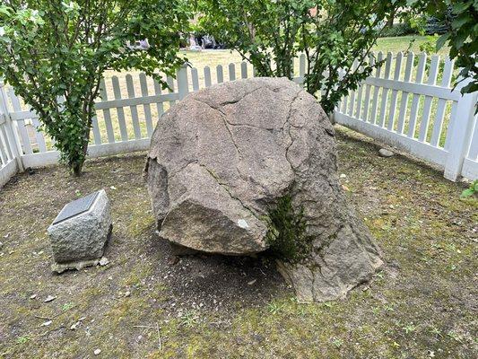 The dividing stone between New town and Bushwick.