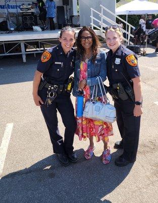 Wifey and two dancing police officers