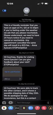 Messages from Anna Eyecare