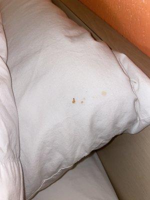 Unwashed pillowcase