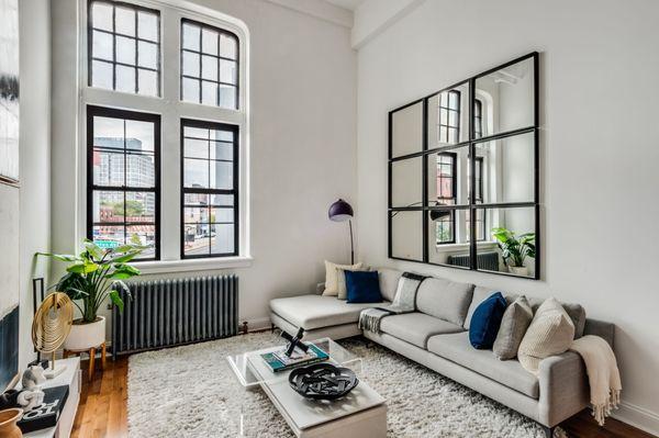 Staging project in Clinton Hill, Brooklyn, NYC - 1BR 1 Bath - 555 Washington Ave, Brooklyn, NY.. Staged & under contract in 3 weeks.