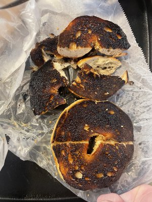 thats the bagel how they toast?? Never asking about double toasted  And this is second time like that  Worst bagel shop around bay ridge