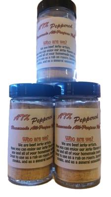 Our Peppered Seasoning Rub - Great for burgers, steaks, ribs, roasts, etc.