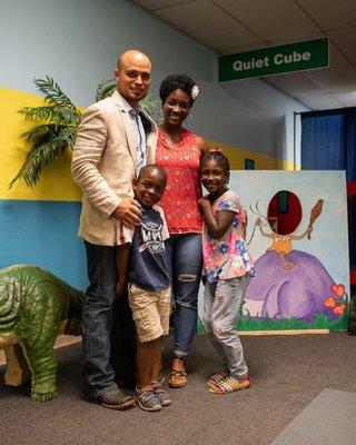 My family enjoying the Beaumont Children's Museum.