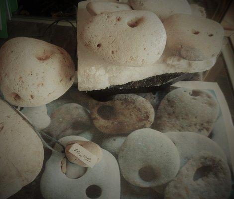 Hag stones, locally captured!