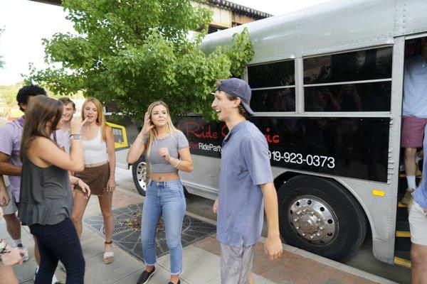 Party bus and transportation in Chapel Hill, Durham and Raleigh