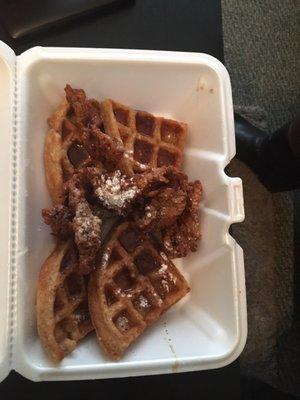 Chicken and waffles