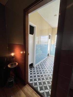 Private, in-room restroom