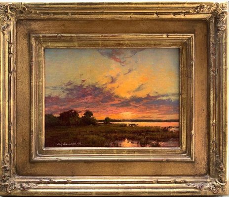 "Evening Transitions" 12 x 16 oil by Cindy Baron