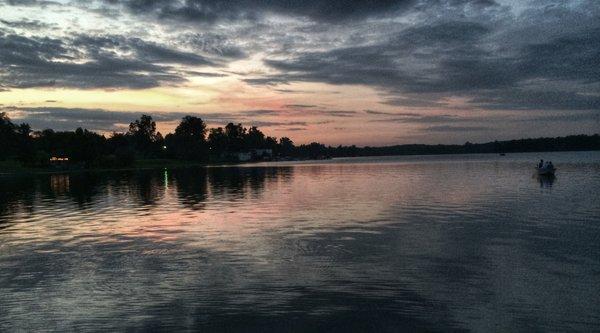 Sunset on Baw Beese Lake in Beautiful Hillsdale Michigan. #PureHillsdale