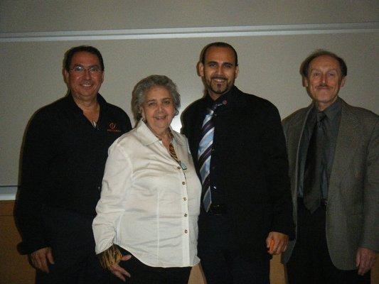 Juan Camps & Hector Camps after delivering the New World Symphony, with proud mother Jaidy Camps & chair of MDC SOA Jose Lozano