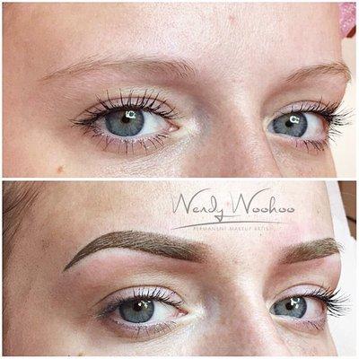 BROWS COULD BE THE BEST OR WORST ACCESSORY to your FACE... CHOOSE WISELY.   IG@wendy_woo_hooo  #ama #americanmicrobladingacademy