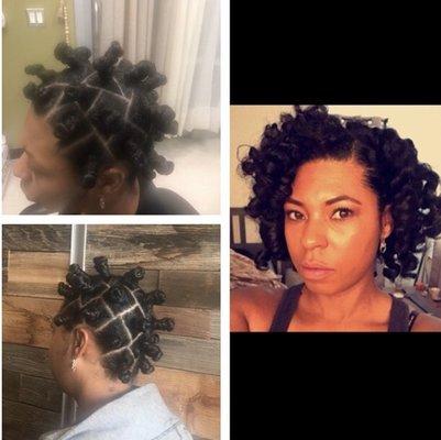 Bantu Knots Twist out