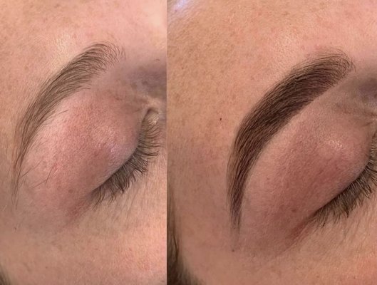 Henna Brows before & after!