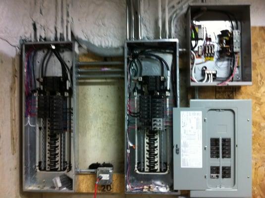 Load Centers with Transfer switch