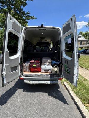 15 passenger Mercedes sprinter van