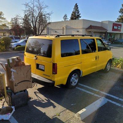 Yellow van