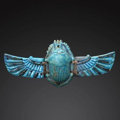 Ancient Egyptian winged scarab at www.sandsoftimedc.com