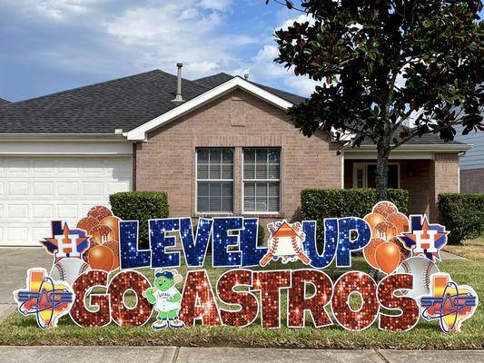 WORLD SERIES CHAMPS!!! Houston Astros! #yardgreetings #yardsigns