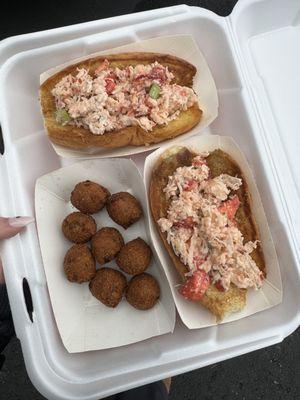 Lobster Roll & Hushpuppies